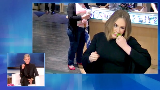 Ellen DeGeneres and Adele Pull Hilarious Hidden Camera Prank