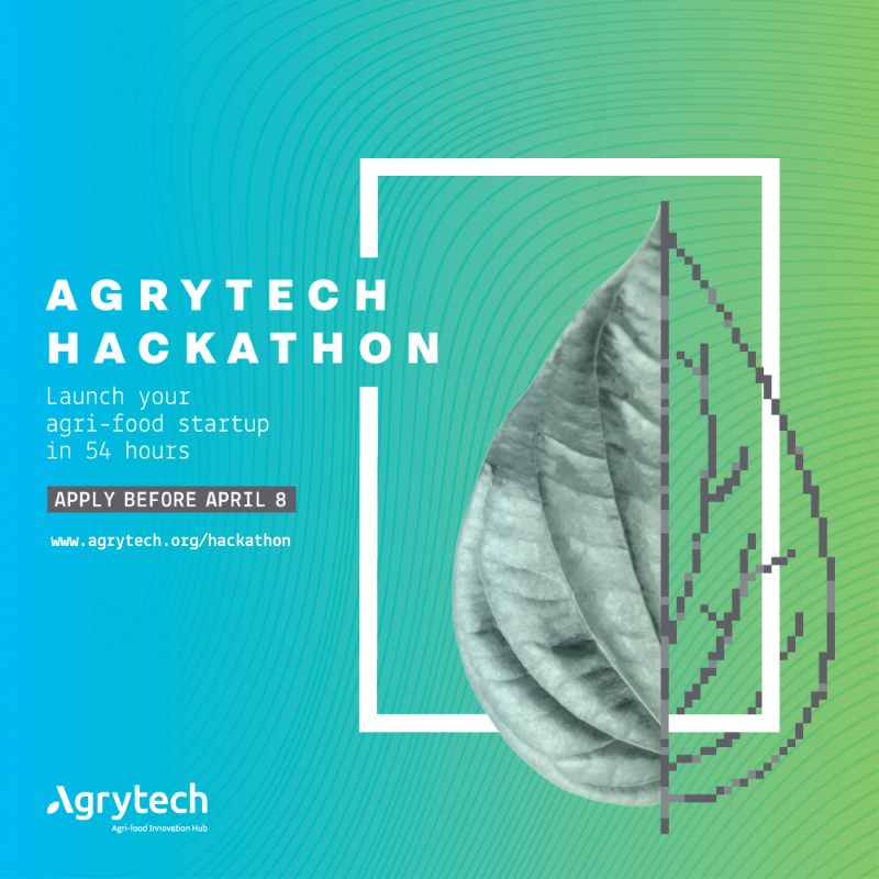 The Agrytech Hackathon 2018 competition for innovation in the agri-food sector will be launched on April 20