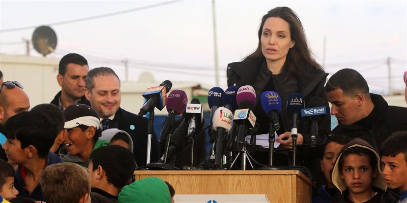Angelina Jolie and Two of Her Kids Met With Syrian Refugees in Jordan
