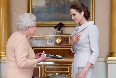 Angelina Jolie - actress given honour for her campaigning work fighting sexual violence