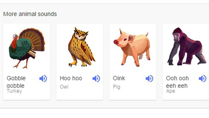 Google now makes animal noises that help you teach your kids