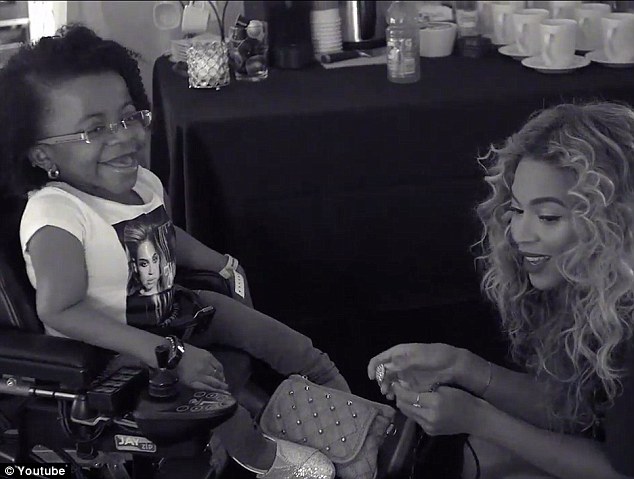 Beyonce meets her devoted fans in emotional backstage video