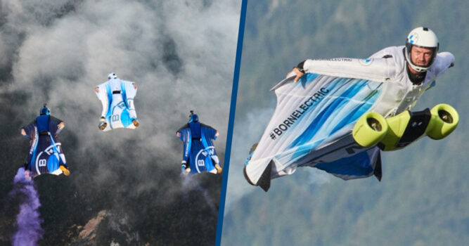 In Video: BMW Electric Wingsuit Can Reach Speeds Of 185MPH In The Air