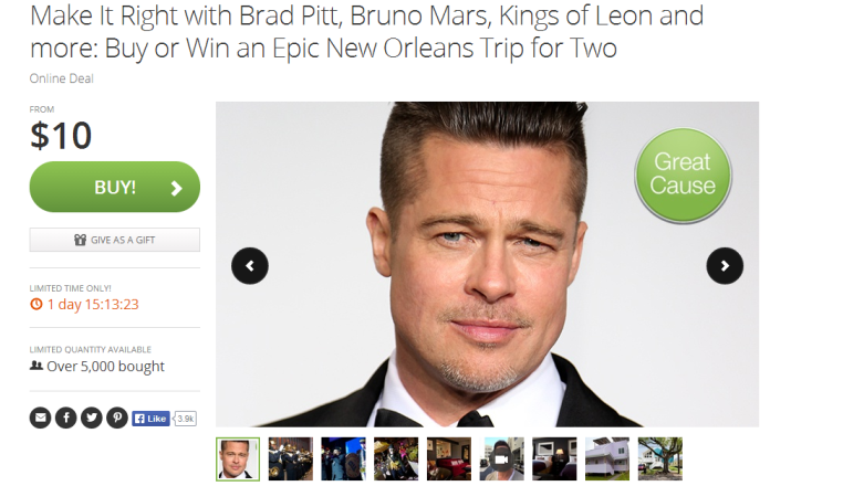 Meet Brad Pitt for 10 dollars