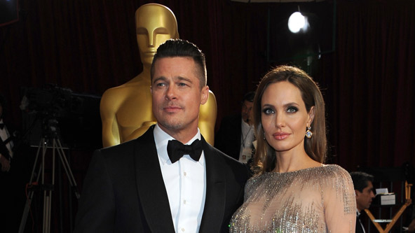 Angelina Jolie in Elie Saab Dress at Oscars 2014