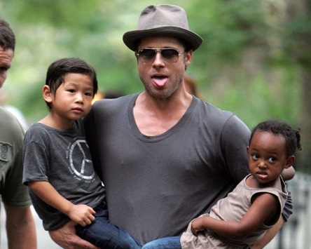 Brad Pitt files for joint custody of kids