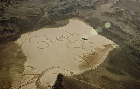 Astronauts Daughter Use Cars To Compose A Message Visible From Space