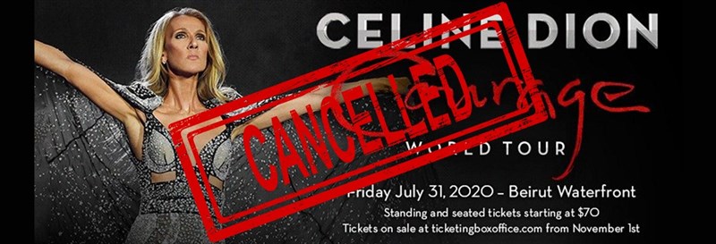 Céline Dion Lebanon Concert Cancelled 