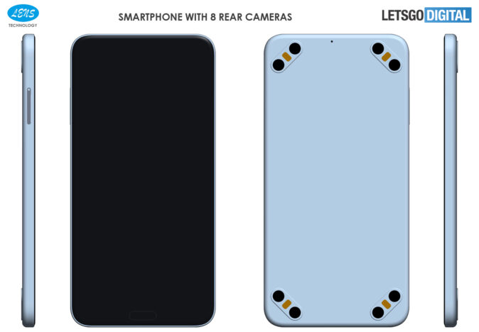 In Pictures: Chinese Tech Company Patents Bizarre Phone Design With Eight Cameras
