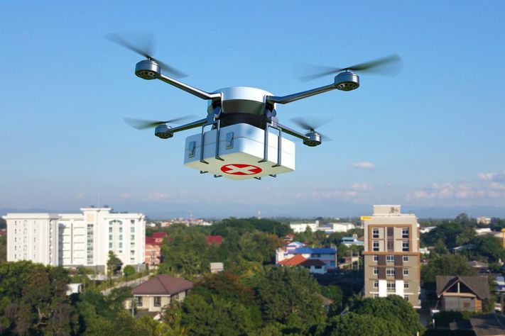 In Video: Britain uses drones to transport Corona examinations supplies