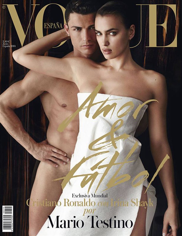 Cristiano Ronaldo Poses Naked With Girlfriend Irina Shayk for Vogue