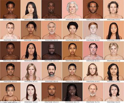 Artist photographs every shade of skin tone on Earth 