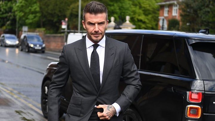 David Beckham banned from driving for using mobile phone