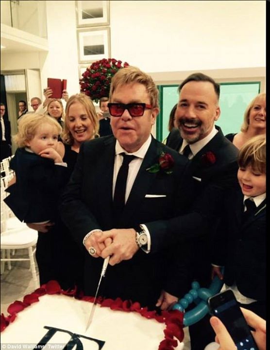 Elton John And David Furnish Marry In England
