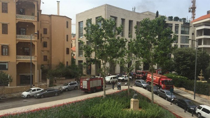 Fire at Elie Saab Building in Beirut