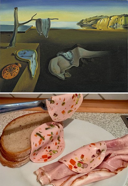 In Pictures: Artists recreated famous paintings with sandwiches