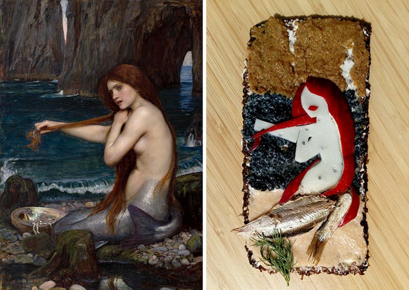 In Pictures: Artists recreated famous paintings with sandwiches