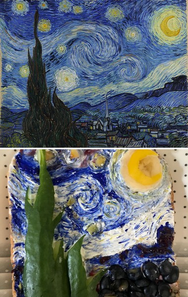 In Pictures: Artists recreated famous paintings with sandwiches