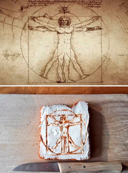 In Pictures: Artists recreated famous paintings with sandwiches