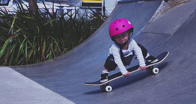 In Video: Two-Year-Old Girl Skating Surfing And Snowboarding like a Star