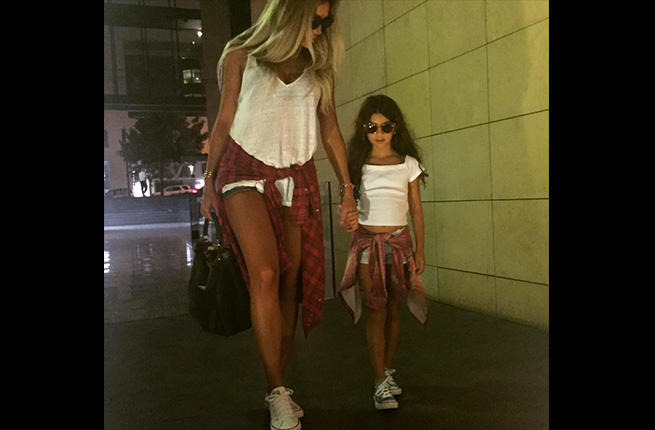 Like mother like daughter: Maya Diab and her mini-me 
