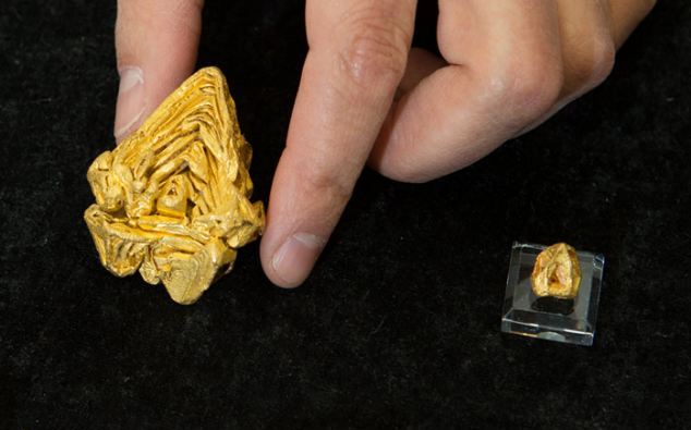 Worlds largest single crystal of gold discovered