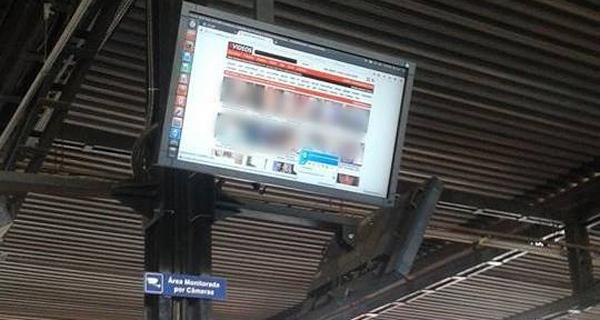 Hackers broadcast porn on TV screens at Brazil bus depot 