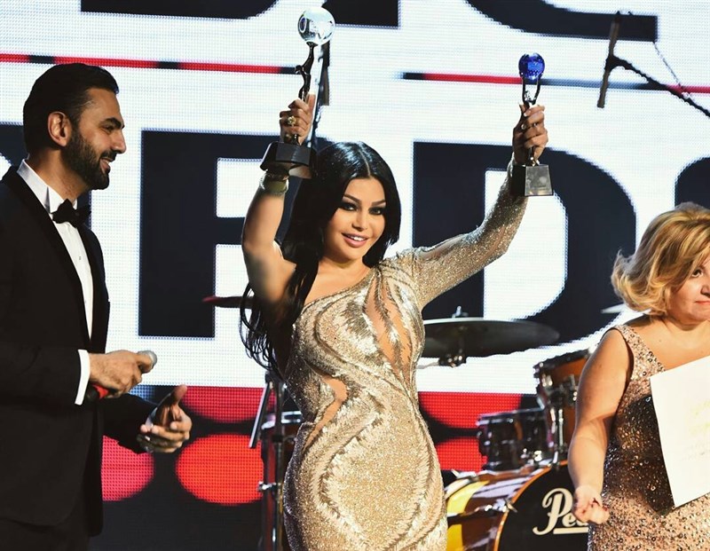Haifa Wehbe Won at The Big Apple Music Awards 2016