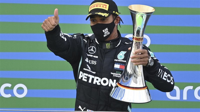 Eifel Grand Prix: Lewis Hamilton equals Michael Schumacher record with 91st win