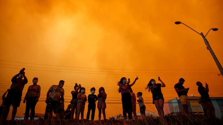 In Video: Sky Turns Red Over Chile Due To Wildfires In Eerie Footage