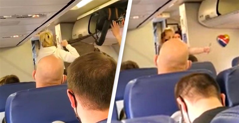 In Video: Flight Attendant Dances With Joy When Anti Mask Couple Removed From Plane