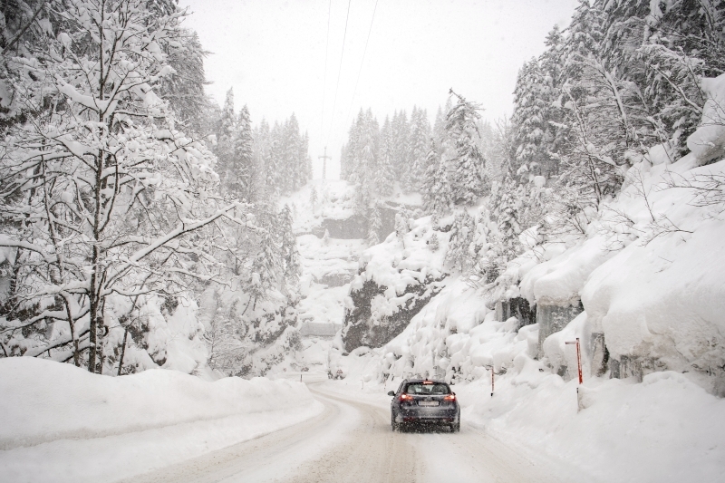 The Storm Gretta approached: torrential rain and Heavy snow