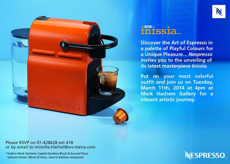 Inissia by Nespresso A palette of playful colours brings unique pleasure