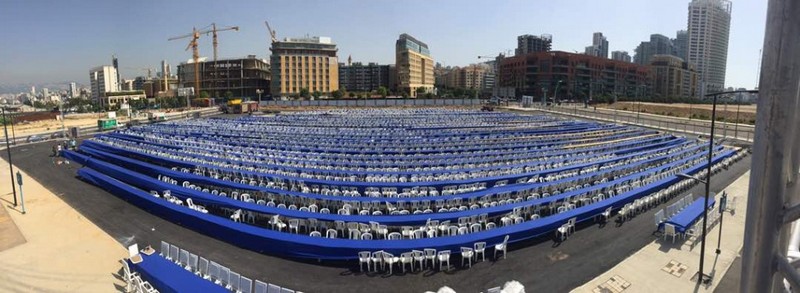 Longest Iftar Table for more than 5,000 fasting people Organized by Ajialouna Organization