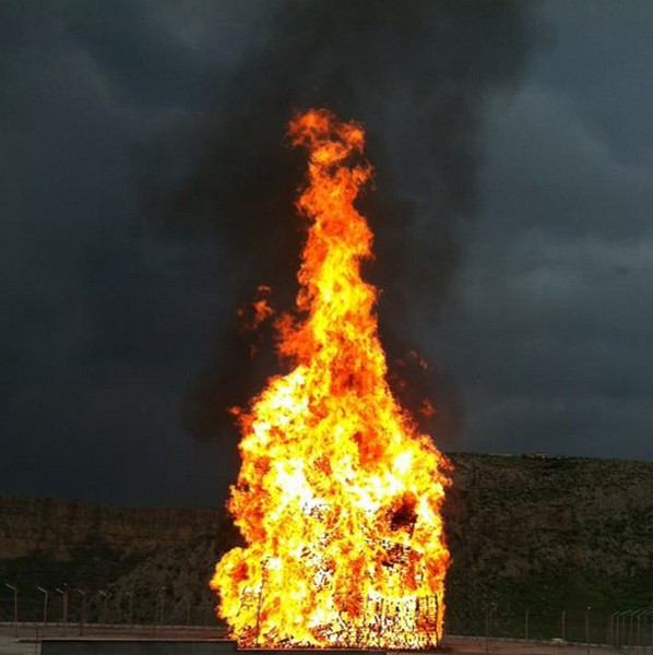 Biggest bonfire in Africa and Middle East  