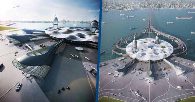 In Pictures: Japanese Architects Create Stunning Futuristic Spaceport Concept
