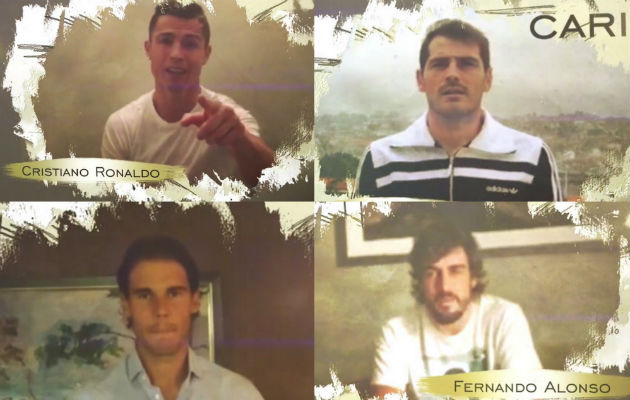 Cristiano Ronaldo, Rafa Nadal and Iker Casillas in Julio Iglesias Clip