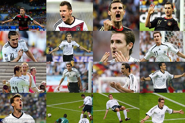 Miroslav Klose breaks Ronaldos record to become the top scorer in World Cup history  