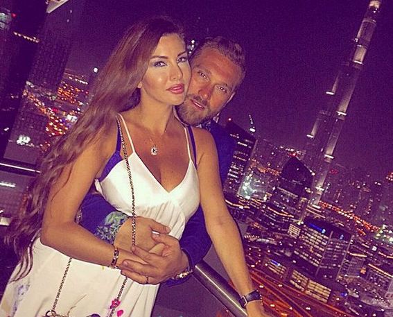 Romantic moments between lamitta and her husband