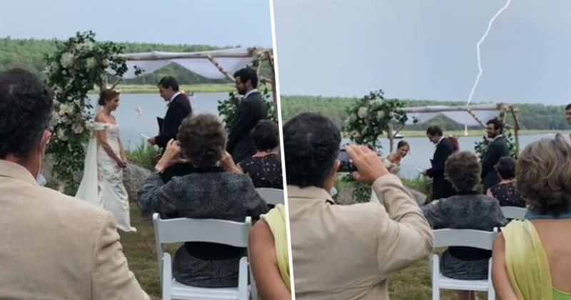 IN VIDEO : Lightning Strikes During Wedding Just As Groom Curses 2020