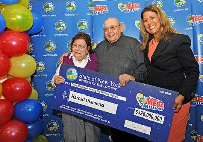 Harold  Carol Diamond hits biggest lottery ever won in New York