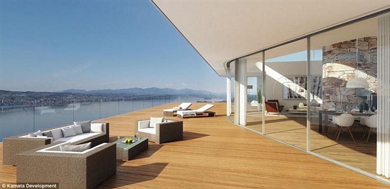 A palace fit for the king of tennis Roger Federer to move into 6 point 5 million euros GLASS mansion in Swiss
