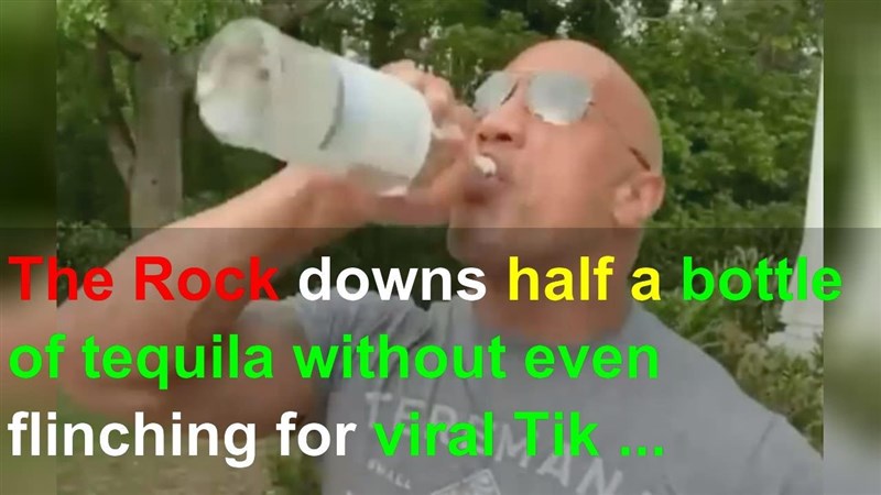 In Video: The Rock Downs Half Bottle Of Tequila Without Even Flinching