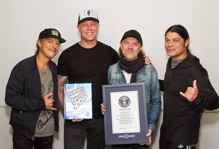 Metallica Earns Spot In Guinness World Records 2015 