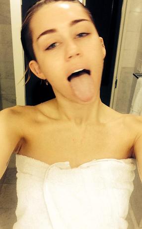   Miley Cyrus Shares Shower Selfie