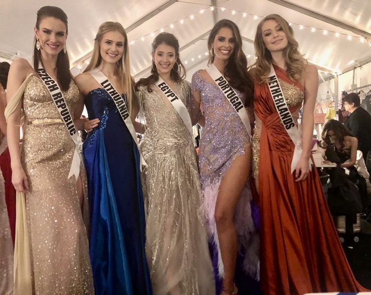 Miss Egypt Diana Hamed rocking the stage in Miss Universe 2019 wearing Elham EL Youssef Gowns