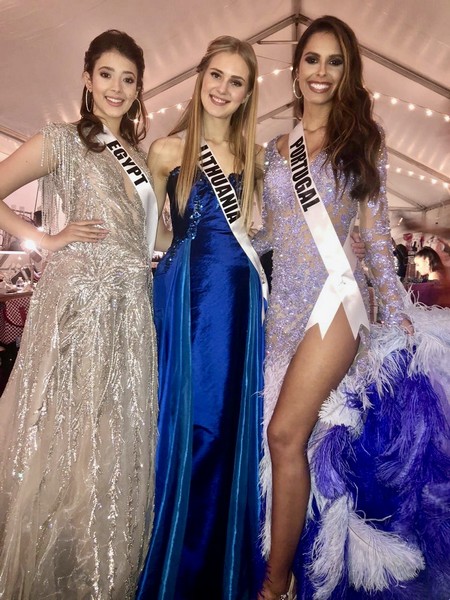 Miss Egypt Diana Hamed rocking the stage in Miss Universe 2019 wearing Elham EL Youssef Gowns