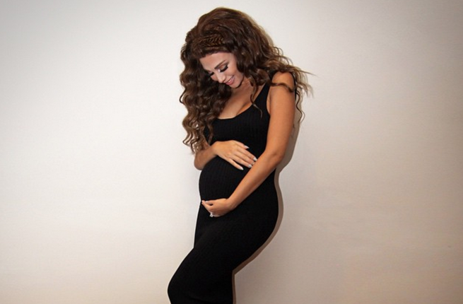 Myriam Fares Mother to be