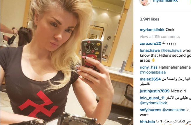 Myriam Klink banned from Facebook for a month