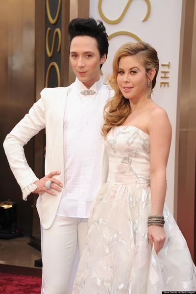 The Actress Tara Lipinski Dressed By Rani Zakhem in the Oscar